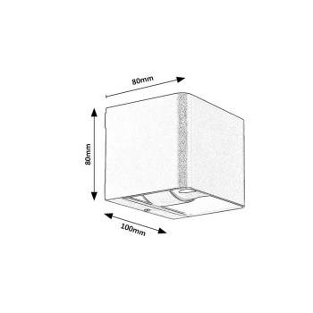 Aplica exterior LED Hallstatt maro Rabalux 77169, 10W, IP54