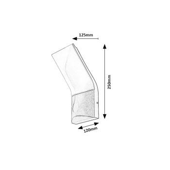 Aplica exterior LED Tolna negru Rabalux 77171, 10W, IP54, 3000K