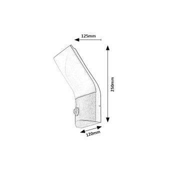 Aplica exterior LED Tolna negru Rabalux 77172, 10W, IP54, 3000K