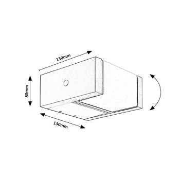 Aplica exterior LED Cubbington negru Rabalux 77183, 10W, IP54