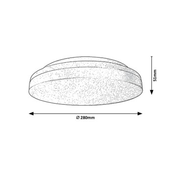 Plafoniera exterior LED Zenon alb Rabalux 2698, 24W, IP54
