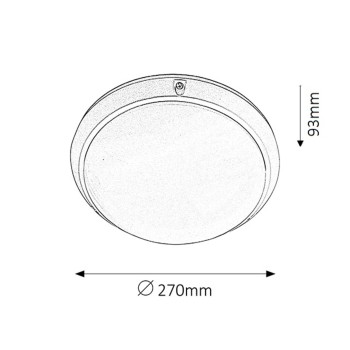 Plafoniera exterior Lentil alb Rabalux 5810, 1xE27, IP54