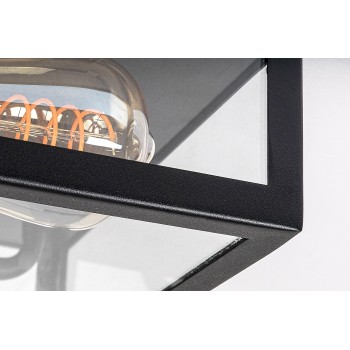 Plafoniera exterior Zaton negru mat Rabalux 7070, 2xE27, IP23