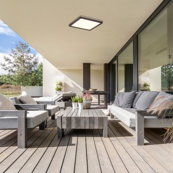 Plafoniera exterior LED Inverness negru Rabalux 7775, 15W, IP44
