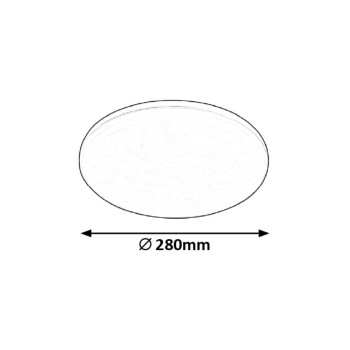 Plafoniera exterior LED Eric alb Rabalux 7979, 24W, IP64