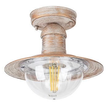 Plafoniera exterior Oslo alb antichizat Rabalux 8739, 1xE27, IP44