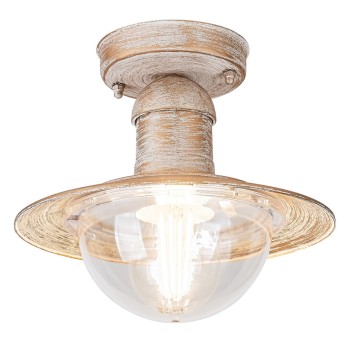 Plafoniera exterior Oslo alb antichizat Rabalux 8739, 1xE27, IP44