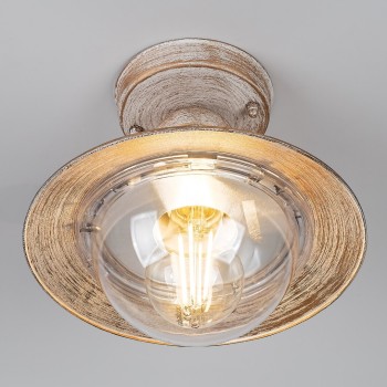 Plafoniera exterior Oslo alb antichizat Rabalux 8739, 1xE27, IP44