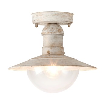 Plafoniera exterior Oslo alb antichizat Rabalux 8739, 1xE27, IP44