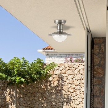 Plafoniera exterior Oslo crom satin Rabalux 8763, 1xE27, IP44