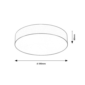 Plafoniera exterior Dolen negru Rabalux 75066, 3xE27, IP43