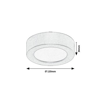 Plafoniera exterior LED Shaun Plus alb Rabalux 75071, 7W, IP44