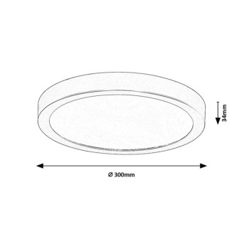 Plafoniera exterior LED Shaun Plus alb Rabalux 75073, 30W, IP44