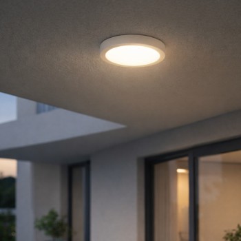 Plafoniera exterior LED Shaun Plus alb Rabalux 75073, 30W, IP44