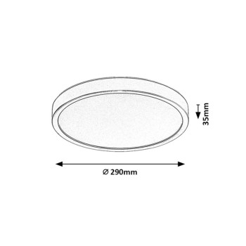 Plafoniera exterior LED Maurec antracit Rabalux 75081, 18W, IP44