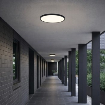 Plafoniera exterior LED Maurec antracit Rabalux 75081, 18W, IP44