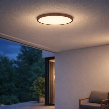 Plafoniera exterior LED Lautrec maro Rabalux 75083, 24W, IP44