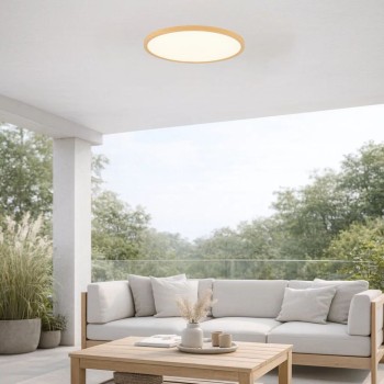 Plafoniera exterior LED Lautrec imitatie de lemn Rabalux 75085, 24W, IP44
