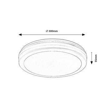 Plafoniera exterior LED Indre alb Rabalux 77036, 28W, IP54