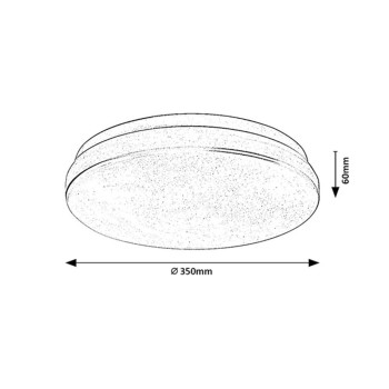 Plafoniera exterior LED Lowar alb Rabalux 77140, 24W, IP44, 4000K