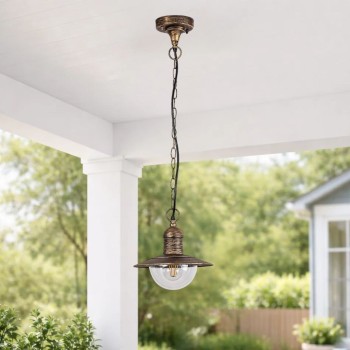 Pendul exterior Oslo auriu antic Rabalux 8737, 1xE27, IP44