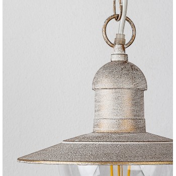 Pendul exterior Oslo alb antichizat Rabalux 8740, 1xE27, IP44