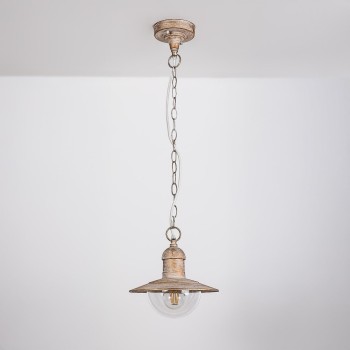 Pendul exterior Oslo alb antichizat Rabalux 8740, 1xE27, IP44
