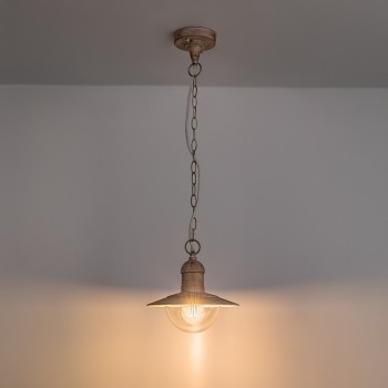 Pendul exterior Oslo alb antichizat Rabalux 8740, 1xE27, IP44