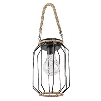 Felinar solar decorativ Sluis negru Rabalux 77046
