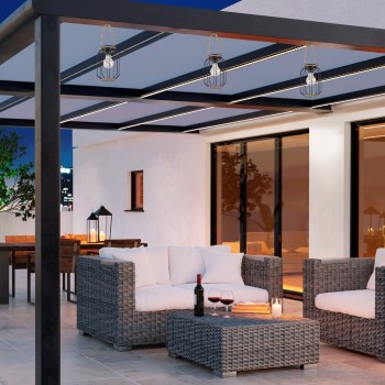 Felinar solar decorativ Sluis negru Rabalux 77046