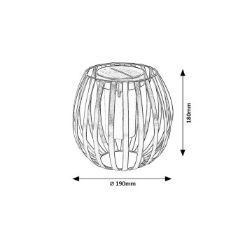 Lampa solara gradina Savoca negru Rabalux 77167