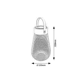 Lampa solara gradina Tapolca alb Rabalux 77176