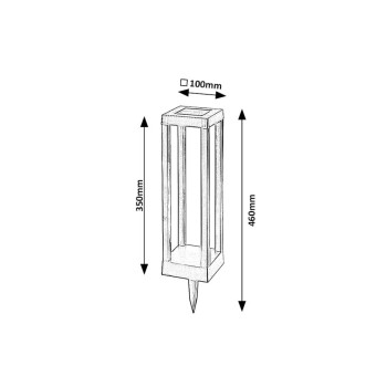 Lampa solara gradina Cong negru Rabalux 77186