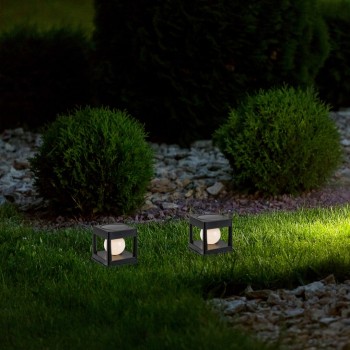 Lampa solara gradina Holne negru Rabalux 77188