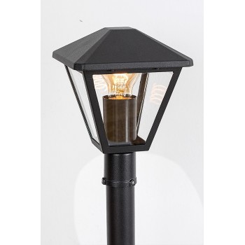 Stalp iluminat gradina Paravento negru Rabalux 7150, 1xE27, IP44