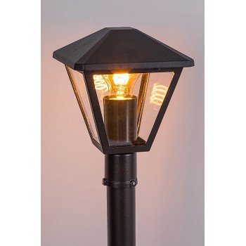 Stalp iluminat gradina Paravento negru Rabalux 7150, 1xE27, IP44