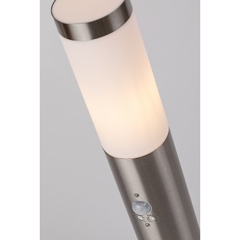 Stalp iluminat gradina Inox torch crom satin Rabalux 8267, 1xE27, IP44