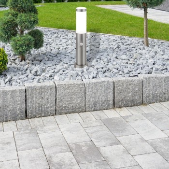 Stalp iluminat gradina Inox torch crom satin Rabalux 8267, 1xE27, IP44