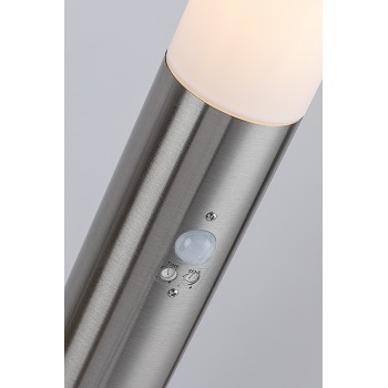 Stalp iluminat gradina Inox torch crom satin Rabalux 8268, 1xE27, IP44