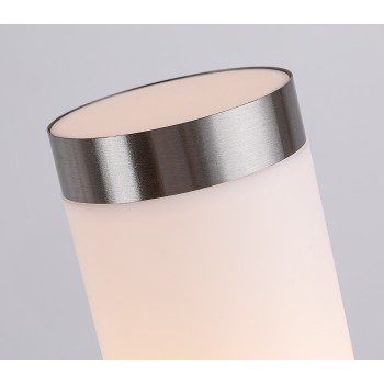 Stalp iluminat gradina Inox torch crom satin Rabalux 8268, 1xE27, IP44