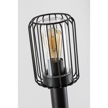 Stalp iluminat gradina Tarpa negru Rabalux 77108, 1xE27, IP44