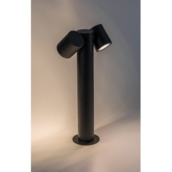 Stalp iluminat gradina Enol negru Rabalux 77113, 2xGU10, IP44
