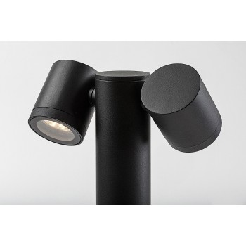 Stalp iluminat gradina Enol negru Rabalux 77113, 2xGU10, IP44
