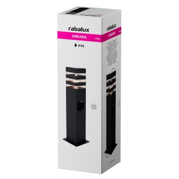 Stalp iluminat gradina Ankara antracit Rabalux 77122, 1xE27, IP44