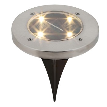 Lampa solara Dannet crom satin Rabalux 7975, 0.2W, IP44