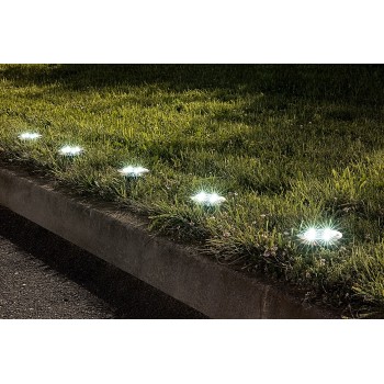 Lampa solara Dannet crom satin Rabalux 7975, 0.2W, IP44