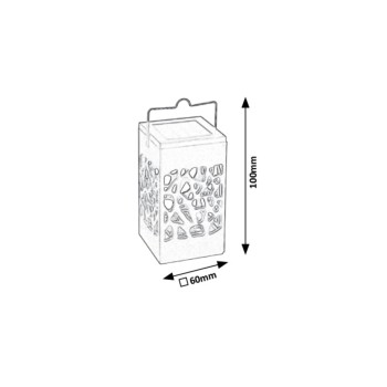 Lampa solara Mora negru Rabalux 8948, 0.1W, IP23