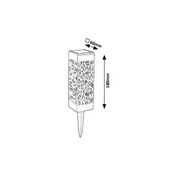 Lampa solara Mora negru Rabalux 8949, 0.2W, IP23