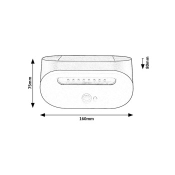 Lampa solara Brezno negru Rabalux 77006, 3.2W, IP44