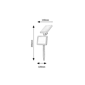 Lampa solara Kelna negru Rabalux 77011, 9.6W, IP44